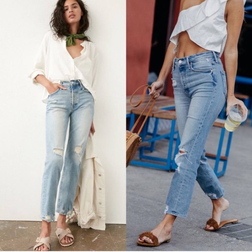 MOTHER Superior The Tomcat Distressed Jeans In The Confession Wash Size 27